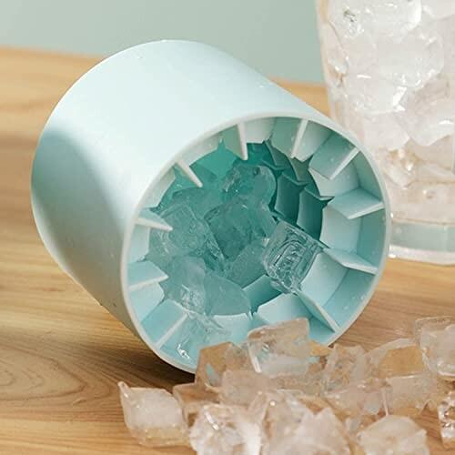 製氷器 製氷皿 製氷機蓋付き食品グレード硅?製のアイスキューブカップ 円筒形アイスキューブ