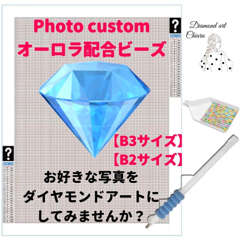オーダーメイド オーロラ配合ビーズ フォトカスタム B3・B2 オーダーメイド オーロラ配合ビーズ フォトカスタム B3・B2