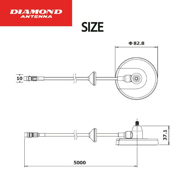 第一電波工業 M350CA 351MHz帯マグネットベース付デジタル簡易無線用