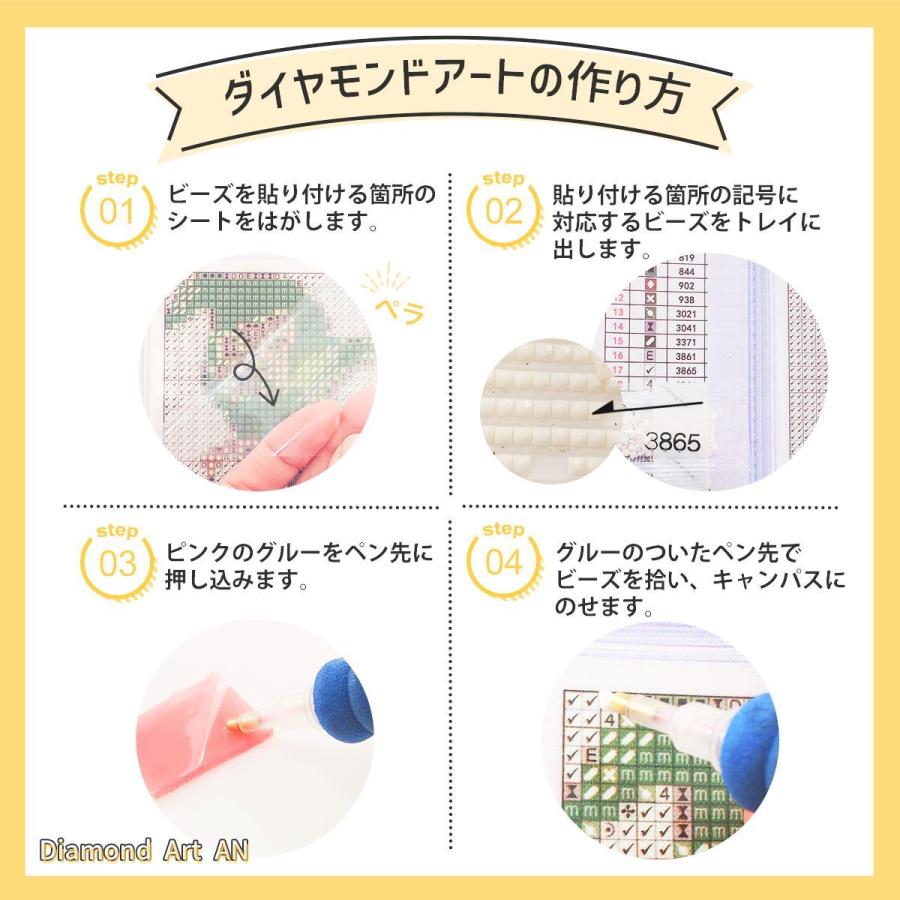 AM-458 ダイヤモンドアート カフェ コーヒー クロスステッチ 刺繍 A3