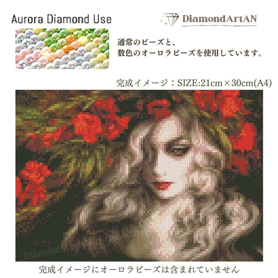 A4 オーロラビーズ使用 もっと輝くダイヤモンドアート : ダイヤモンド