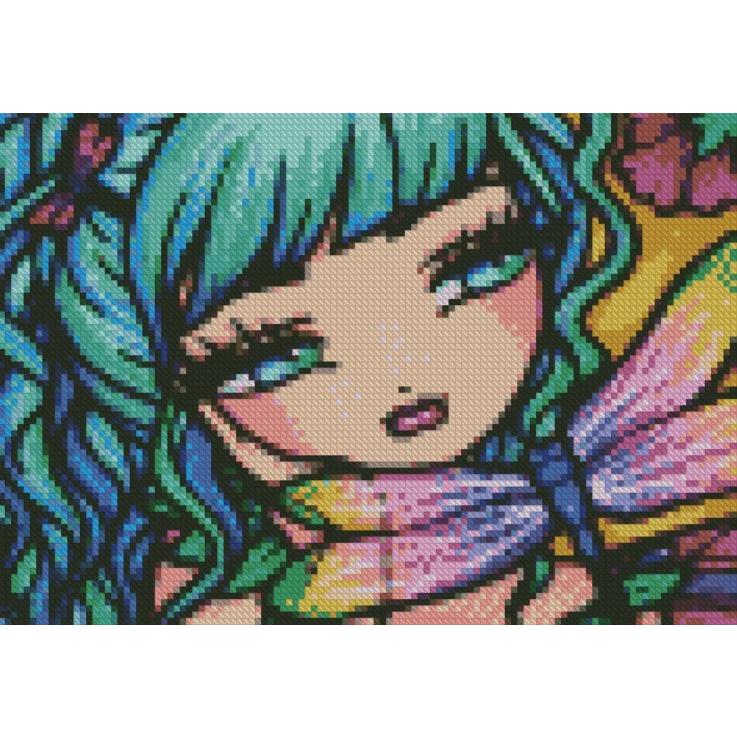 A4 オーロラビーズ使用 もっと輝くダイヤモンドアート : ダイヤモンド