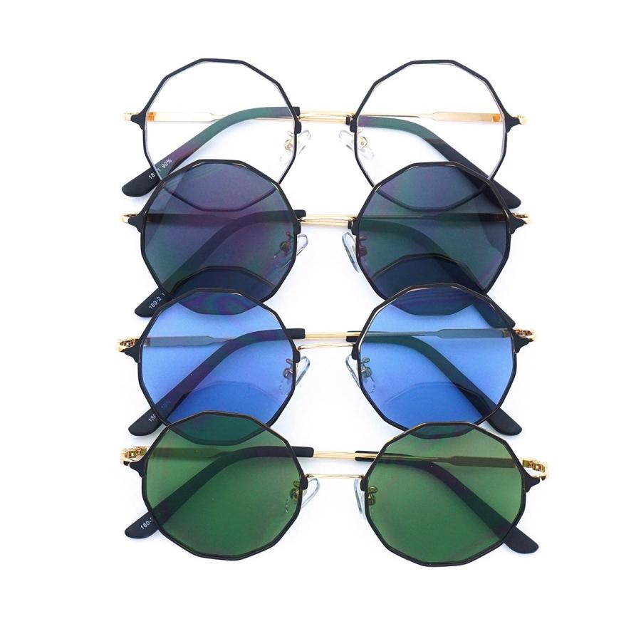 サングラス メンズ レディース ブランド ブラック ブルー グリーン レンズ ゴールド フレーム Uvカット サングラスケース 7jewelry ラウンド サングラス 7j 303 Sbg Official Store 通販 Yahoo ショッピング
