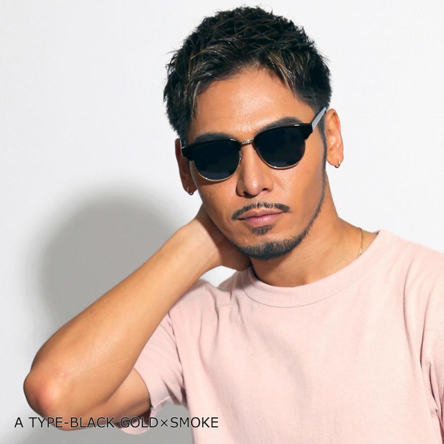 サングラス メンズ ブランド スポーツ ブルー クリア カラー レンズ UV