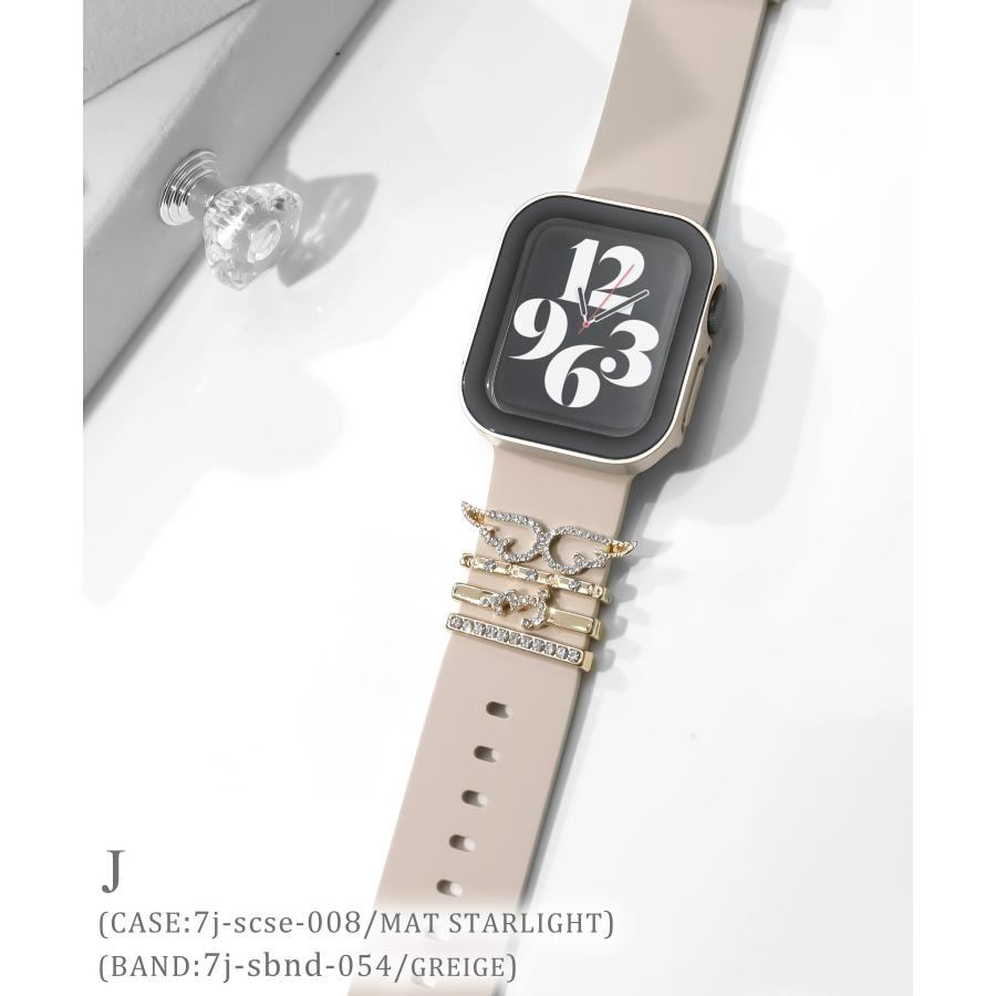 アップルウォッチ チャーム アクセサリー バンド ベルト ジルコニア 
