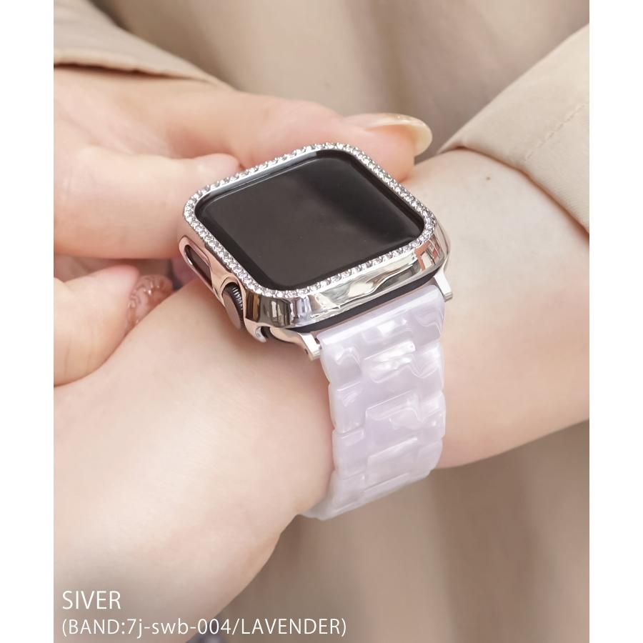 アップルウォッチ カバー ケース 高級 キラキラ 女性 おしゃれ ブランド レディース 40 41 44 45 mm Apple Watch 8 7  6 5 4 SE