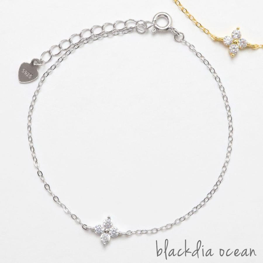 ブレスレット ブレス レディース blackdia ocean ブルーム ストーン 