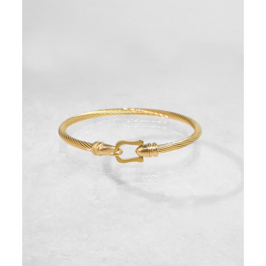 ブレスレット レディース blackdia ocean ワイヤー バングル 馬蹄  