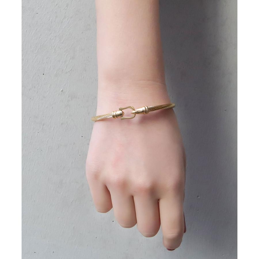 ブレスレット レディース blackdia ocean ワイヤー バングル 馬蹄  