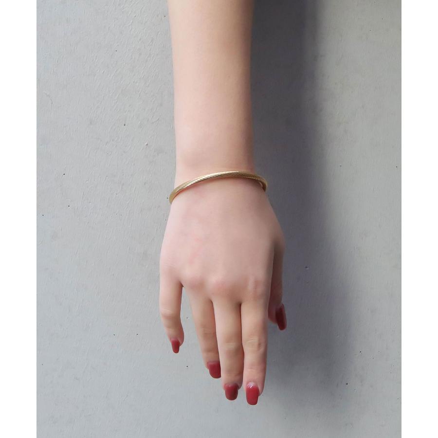 ブレスレット レディース blackdia ocean ワイヤー バングル 馬蹄  