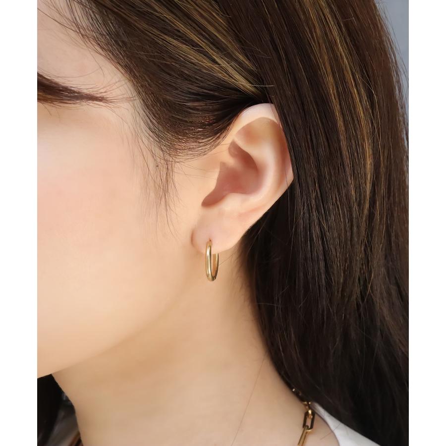 ステンレス製 ピアス 2WAY ハート フープ 金属アレルギー 両耳 セット