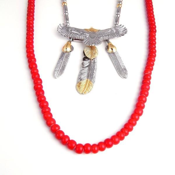 安い購入 ゴローズ好きに Sbg イーグル フェザー ビーズ ネックレス 赤 銀 人気 ブランド Sbg 161 Sbg Official Store 通販 Yahoo ショッピング お歳暮 Mtkbrasil Com Br