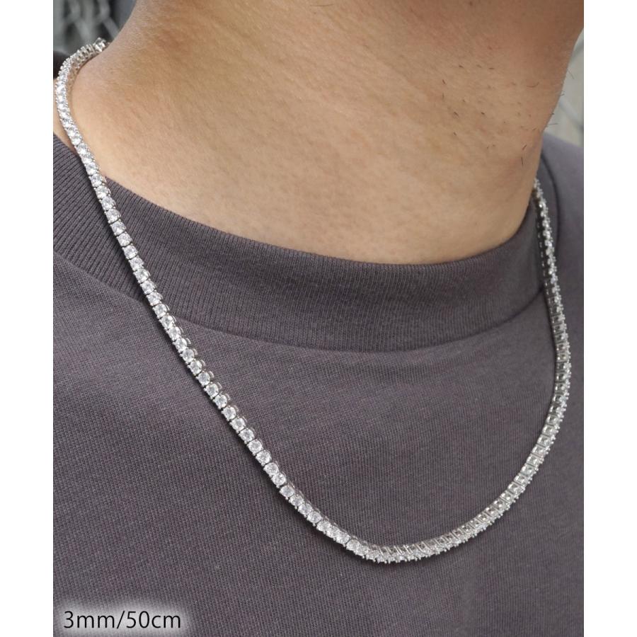ネックレス メンズ テニス チェーン 細め 高級 ジルコニア 18K ネックレス メンズ テニス チェーン 細め 高級 ジルコニア 18K