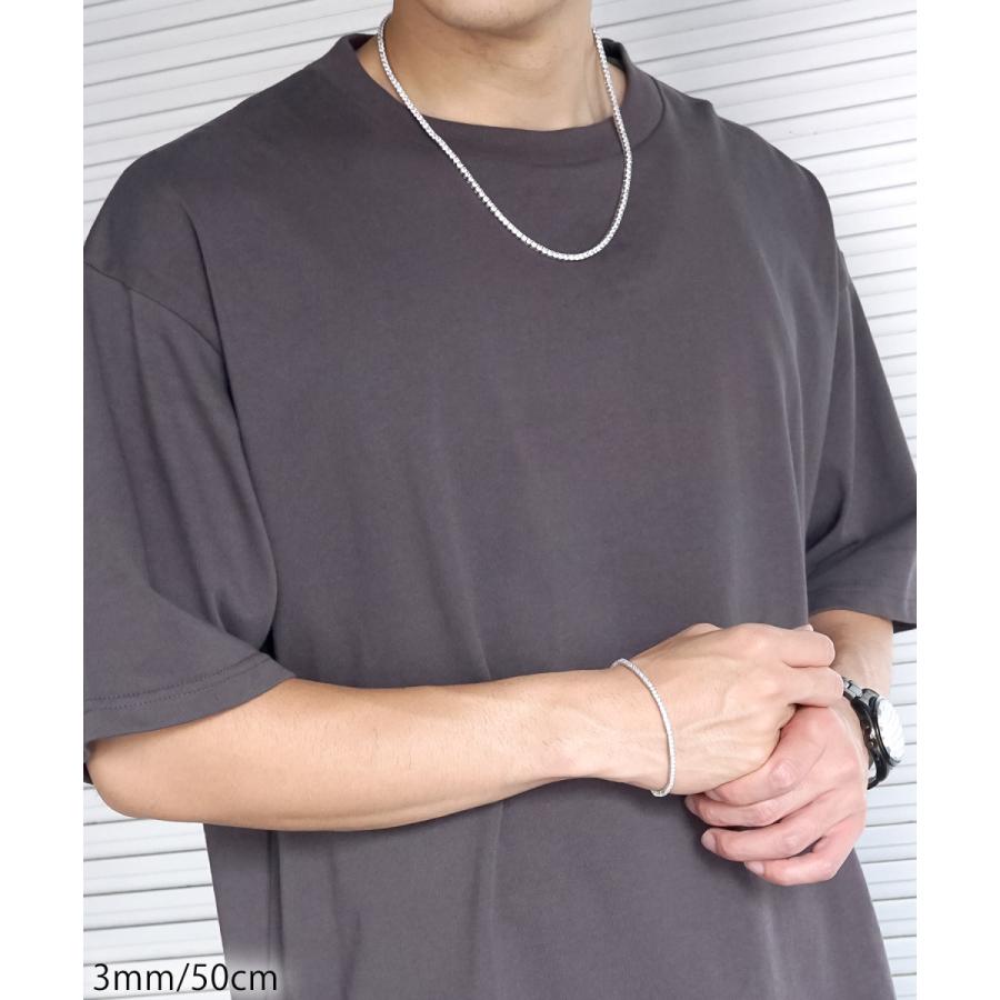 ネックレス メンズ テニス チェーン 細め 高級 ジルコニア 18K ネックレス メンズ テニス チェーン 細め 高級 ジルコニア 18K