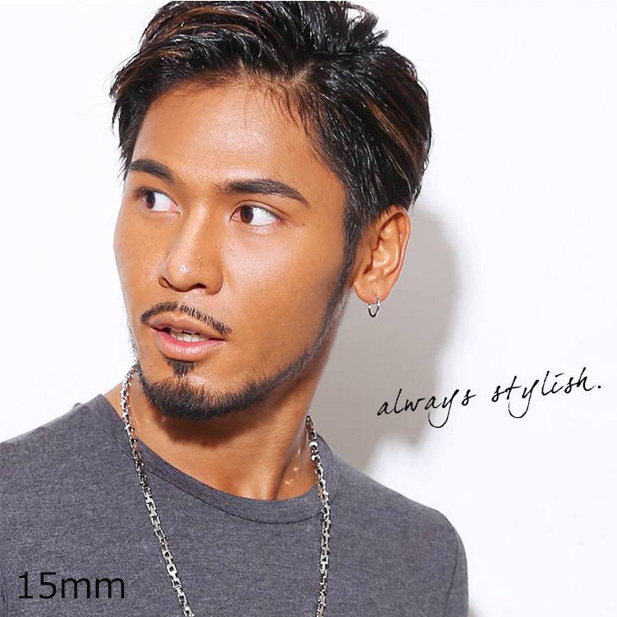 ピアス メンズ レディース SBG ブランド シンプル フープピアス