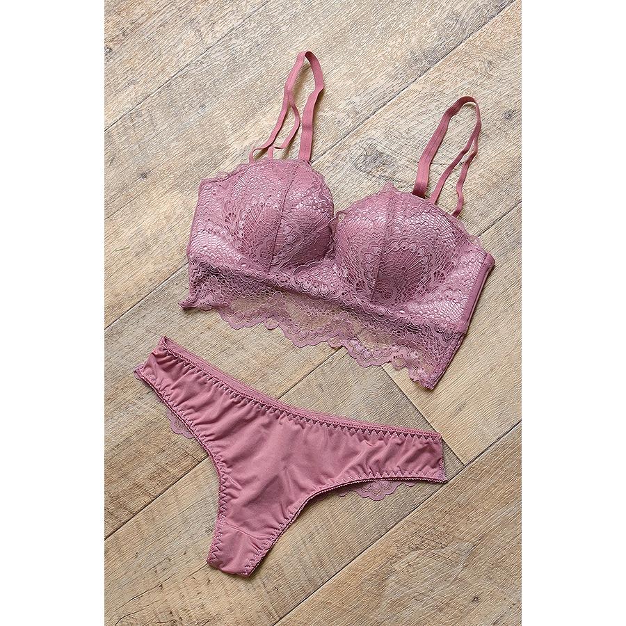 21特集 ブラtバックセット ノンワイヤー らくらく盛れる 総レース ワイヤレスブラ ブラジャー Tバック 下着 ブラショーツセット レディース 上下セット Aynaelda Com