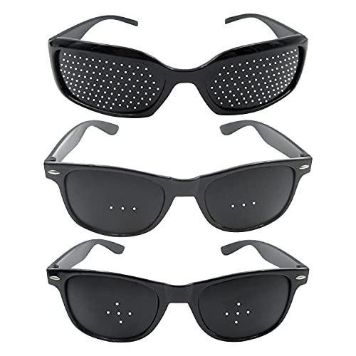 ピンホールメガネ 視力回復 3種類セット 視力トレーニング 疲れ目 PC