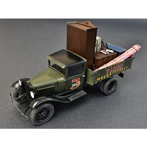 ミニアート(Miniart) 1/35 ソビエト 1.5トン カーゴトラック 家具パーツ付属 プラモデル MA38013の画像