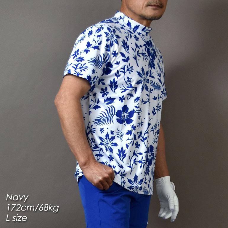 COMONGOLF ゴルフウェア 半袖 夏 モックネック 吸汗速乾 ドライ 速乾