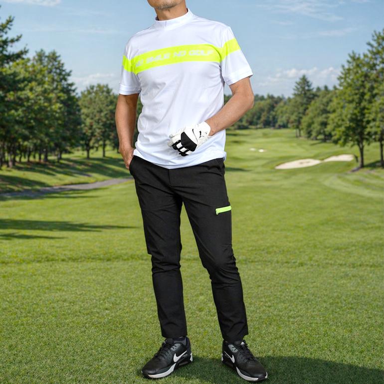   ゴルフシャツ Sサイズ COMONGOLF（コモンゴルフ） ゴルフウェア メンズ 半袖 春夏 モック