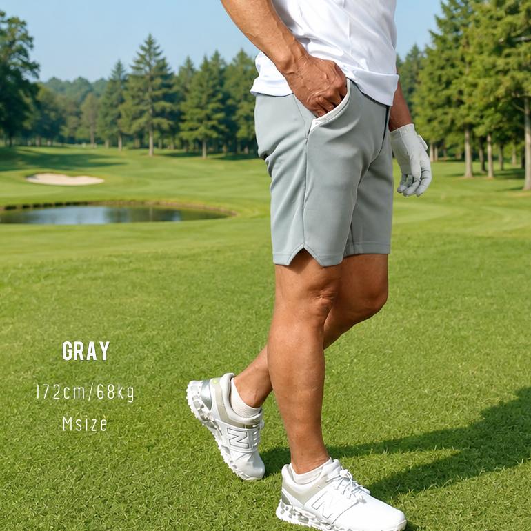 メンズゴルフパンツ（ショート、ロング）セット COMONGOLF（コモンゴルフ） ゴルフウェア メンズ 夏 夏用 ハーフパンツ