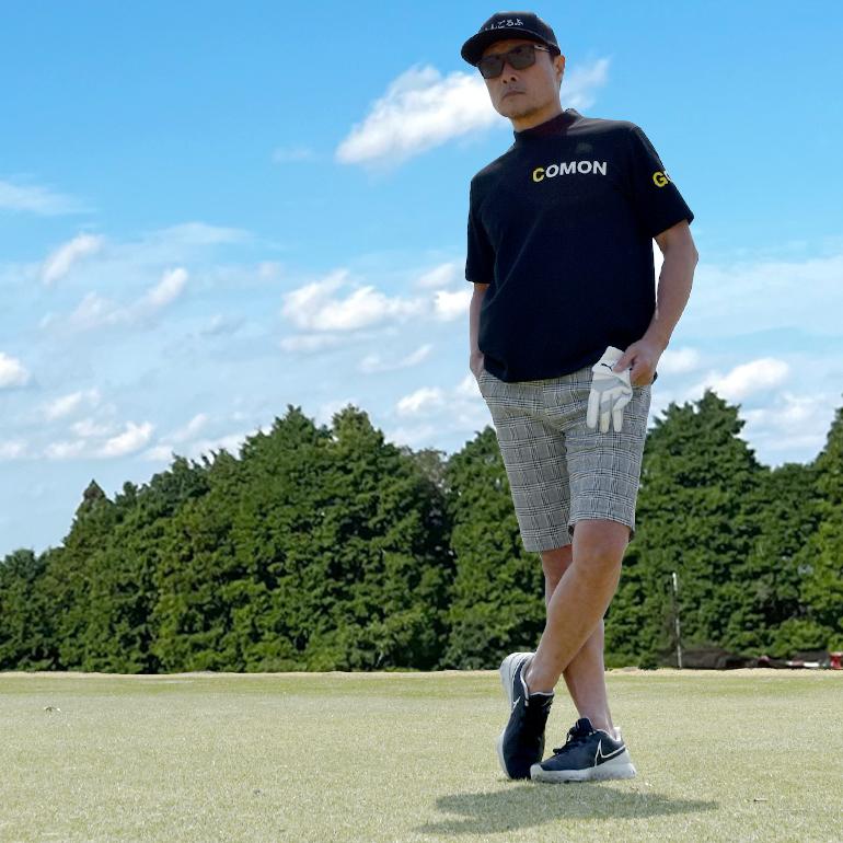 ゴルフウェア メンズ ハーフパンツ 土日祝発送可能 ショートパンツ 膝上 短め ストレッチ ゴルフパンツ 大きいサイズ プリント 夏用 コモンゴルフ CG-S53782｜diana｜05