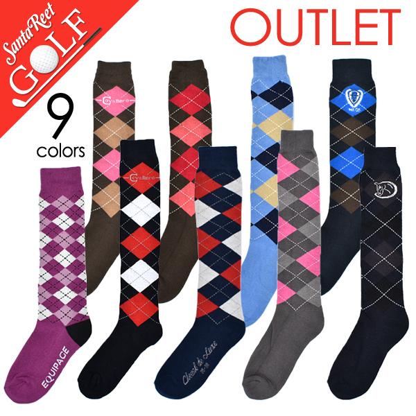 アウトレット 靴下 くつ下 ゴルフウェア ロング ソックス メンズ ゴルフ くつした ニーハイソックス アーガイル If Cgsox5 Outlet1 990円 Sale 79 Off