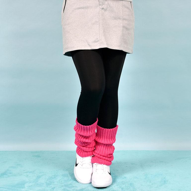 ゴルフ レッグウォーマー 秋冬 レディース ゴルフウェア ファー 防寒