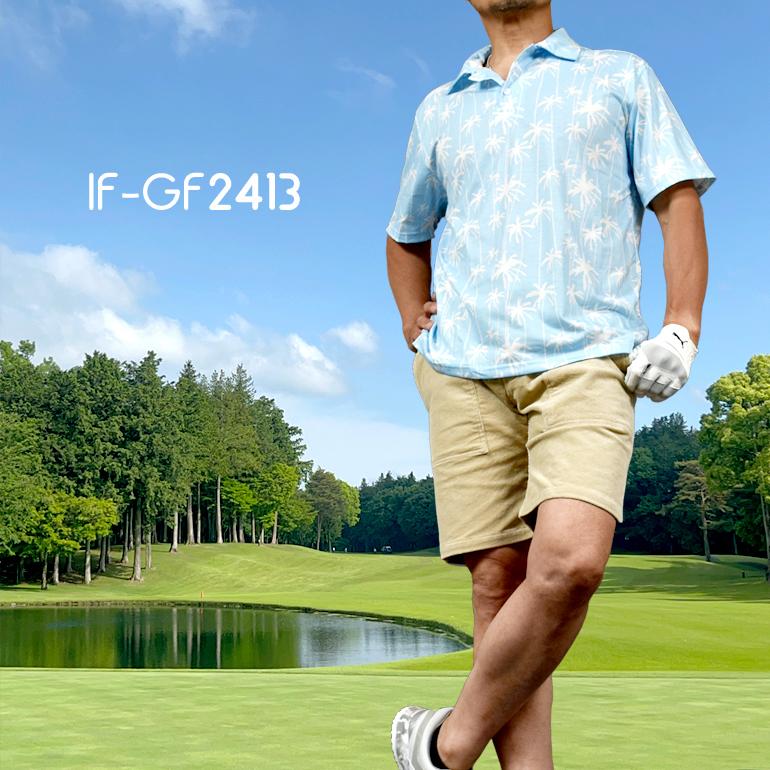 ゴルフウエア ポロシャツ 春夏 半袖 ゴルフ 派手 大きいサイズ ゴルフ