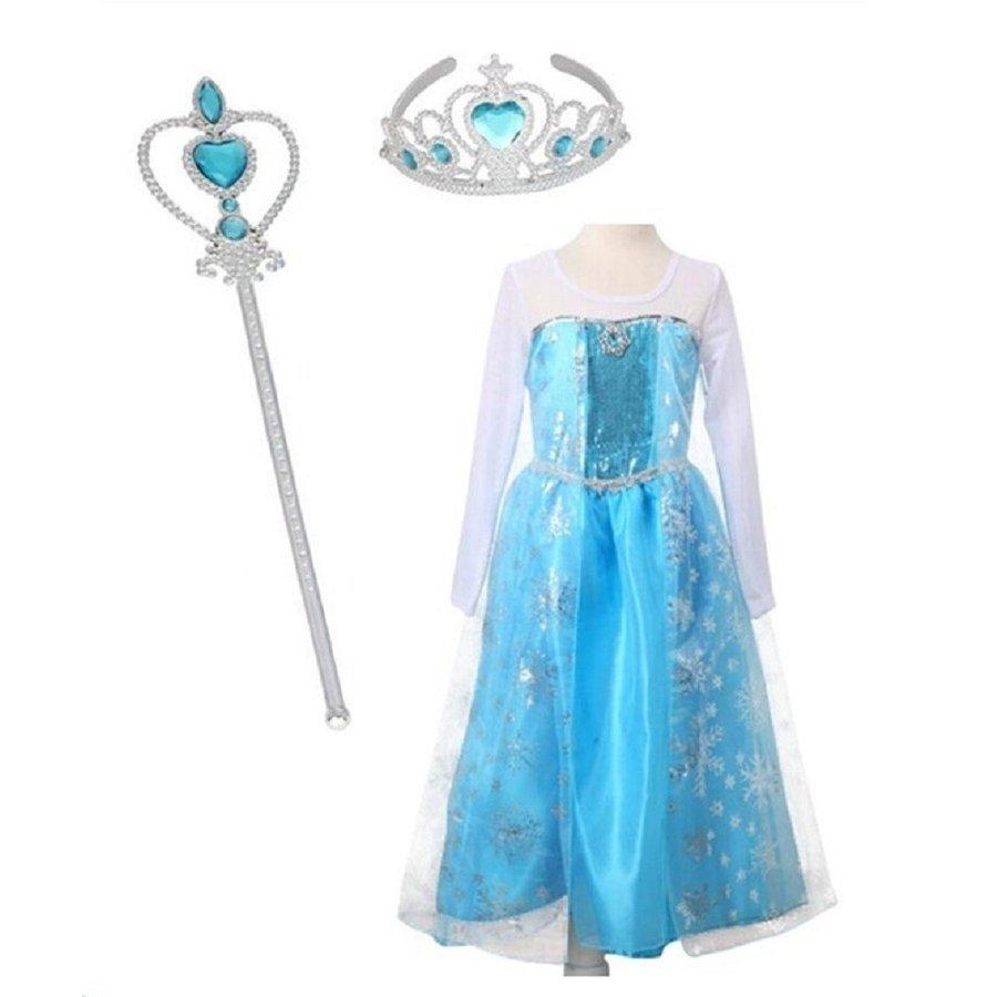 子供用 ドレス エルサ風 コスチューム アナ雪 子供服 衣装 コスプレ 誕生日 プレゼント パーティー お姫様 ハロウィン クリスマス エルサドレス プリンセス|diashine|02