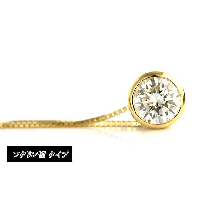 デザイン・地金が選べる天然ダイヤペンダントネックレス 0.35ct【無色透明 F・Gカラー 】【品質保証書付】の画像