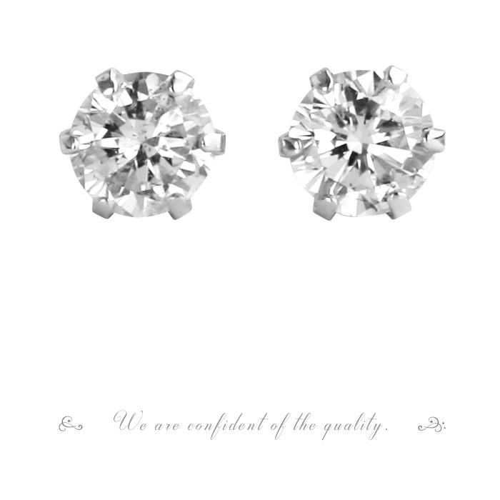 PT900/K18/K18PG天然ダイヤモンドピアス イヤリング 合計 0.20ct 両耳 