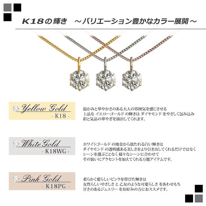 素材が選べる　別格のダイヤモンドシリーズ  ダイヤネックレス 0.2ct 無色透明 F・Gカラー SIクラス Goodカット  品質保証書付 輝き厳選保証の画像