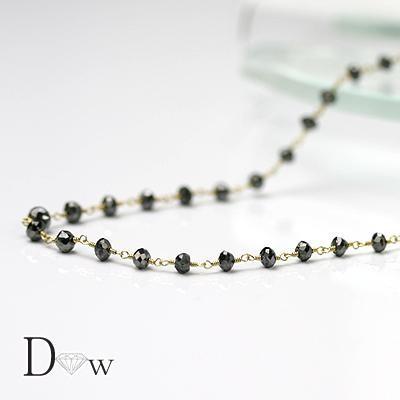 良品質　K18ブラックダイヤモンドネックレス　8ct最安値目指してます！｜diaw