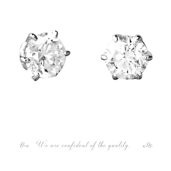 PT プラチナ ダイヤモンド ピアス 計0.2ct 今だけ G-SI2-GOOD 大特価