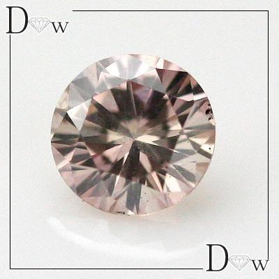 全国宝石学協会鑑定書付 ピンクダイヤモンド 0.136ct : ダイヤピアス 