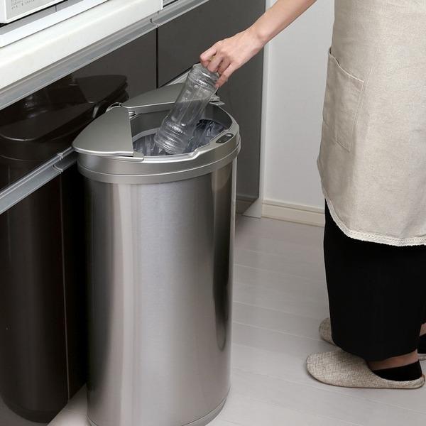 約幅42 1cm キッチン リビング おしゃれ ゴミ箱 大容量 自動開閉 ステンレス 横開き 45l対応 ゴミ箱 ダストボックス 数量は多 Ahmedmostafa Us