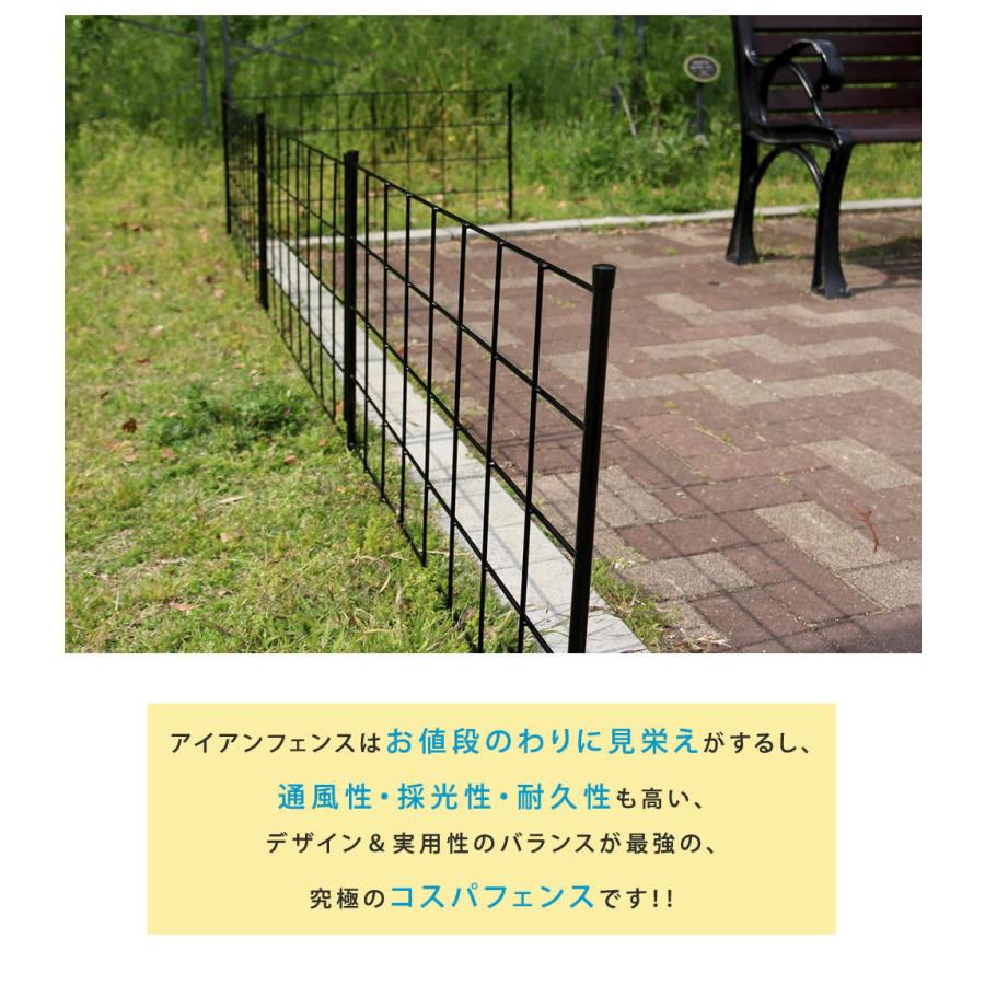 ガーデンフェンス Diy おしゃれ フェンス 簡単 安い 種類 埋め込み 柵 If Gr021 4p Indiyce 通販 Yahoo ショッピング