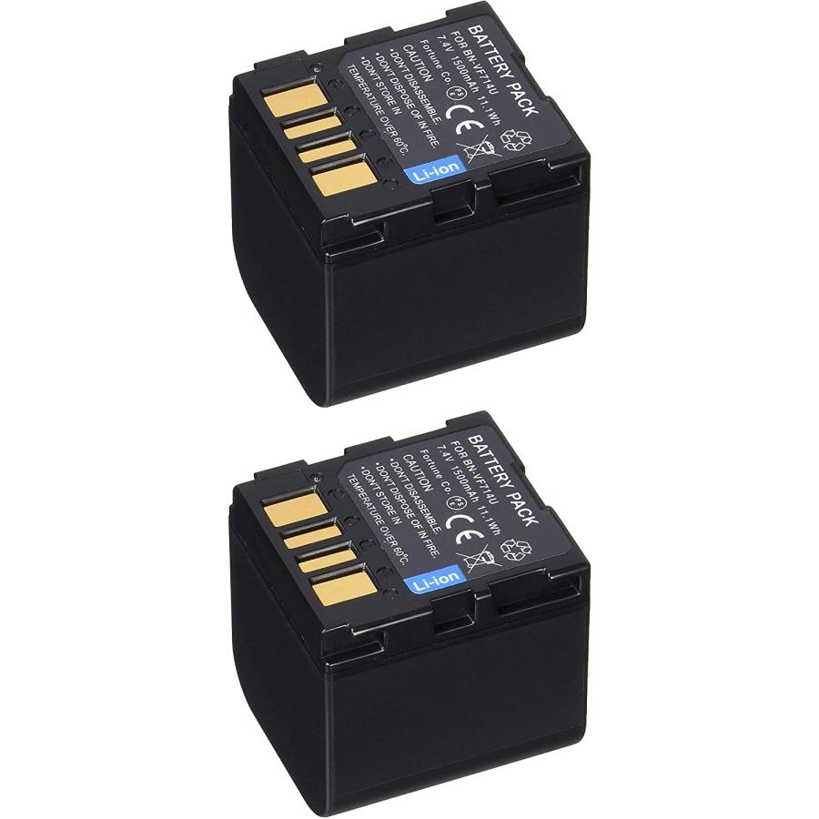 2個セット 日本ビクター JVC Victor BN-VF714 互換バッテリー Everio