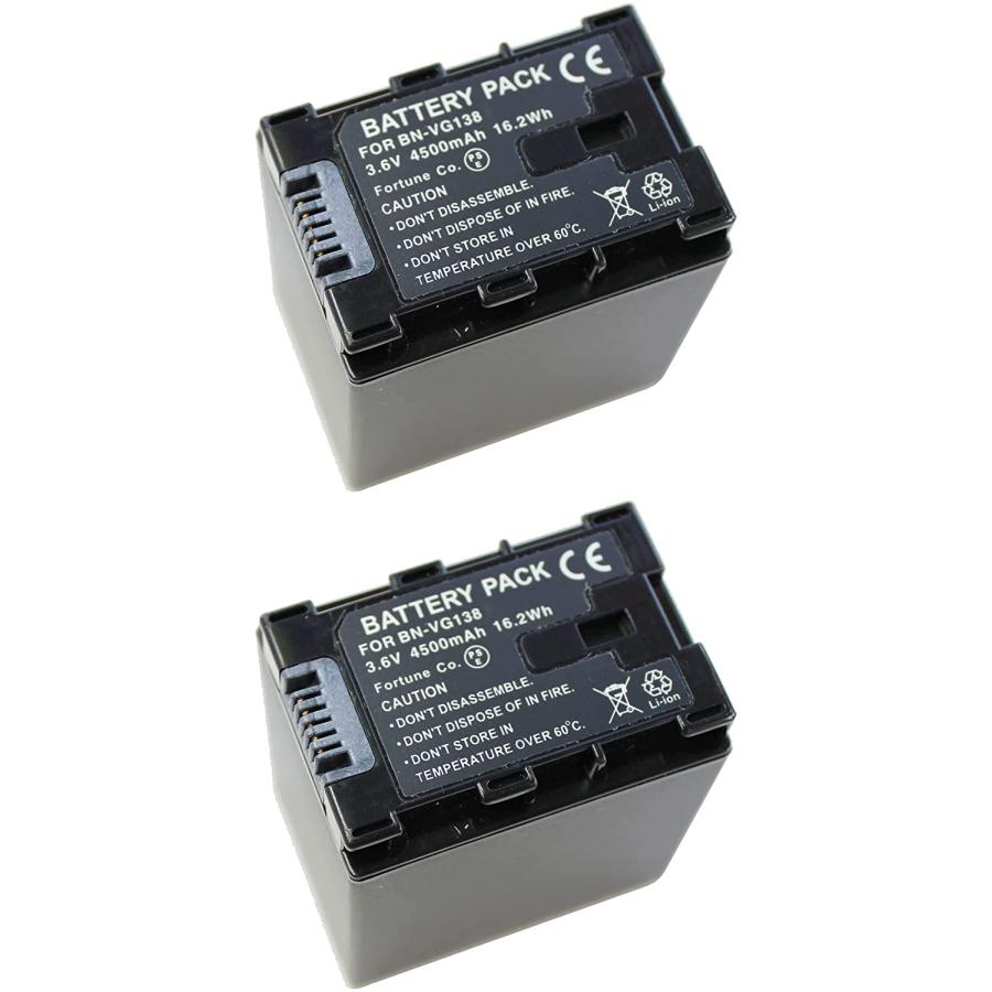 2個セットJVC 日本ビクター BN-VG138 互換バッテリー everio GZ-E320