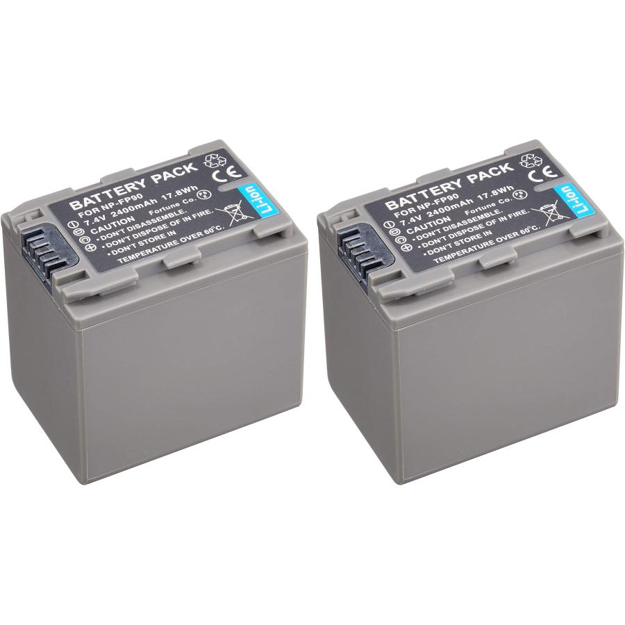 2個セットSony ソニー NP-FP90 互換バッテリー HDR-HC3 DCR-SR60 DCR