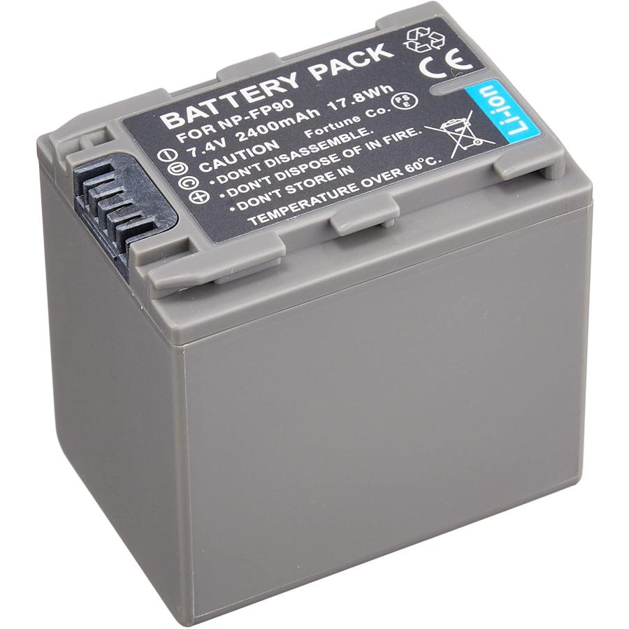 2個セットSony ソニー NP-FP90 互換バッテリー HDR-HC3 DCR-SR60 DCR