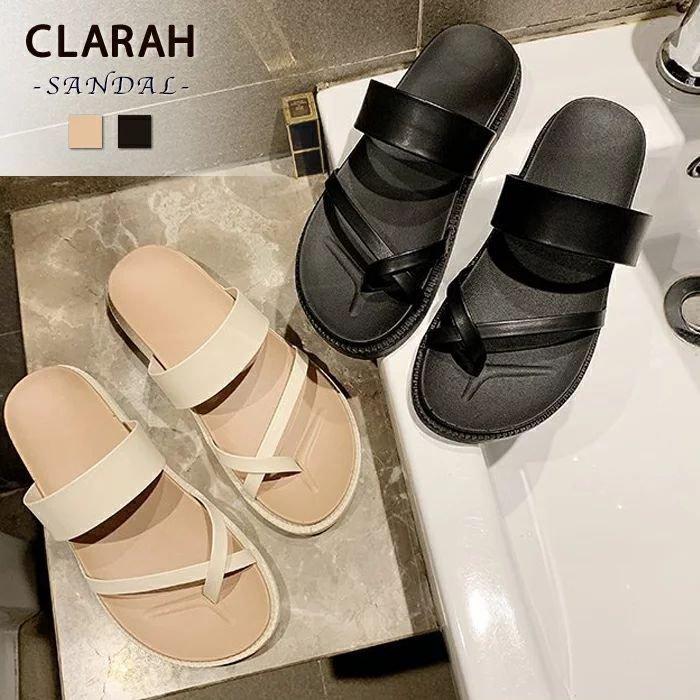 584円 最新号掲載アイテム レディースサンダルぺたんこコンフォートトングおしゃれシューズ靴夏ネコポス