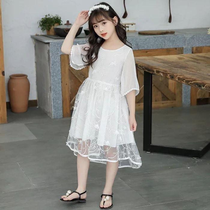 在庫あり キッズフォーマルワンピース発表会結婚式五分袖韓国子供服夏女の子ネコポス Cisama Sc Gov Br