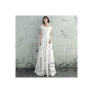 ウェディングドレス二次会花嫁ドレス結婚式ドレスパーティードレスaラインおしゃれシンプル大きいサイズxl2xl袖ありカジュアルロングドレスオフ Dien Dienストア 通販 Yahoo ショッピング