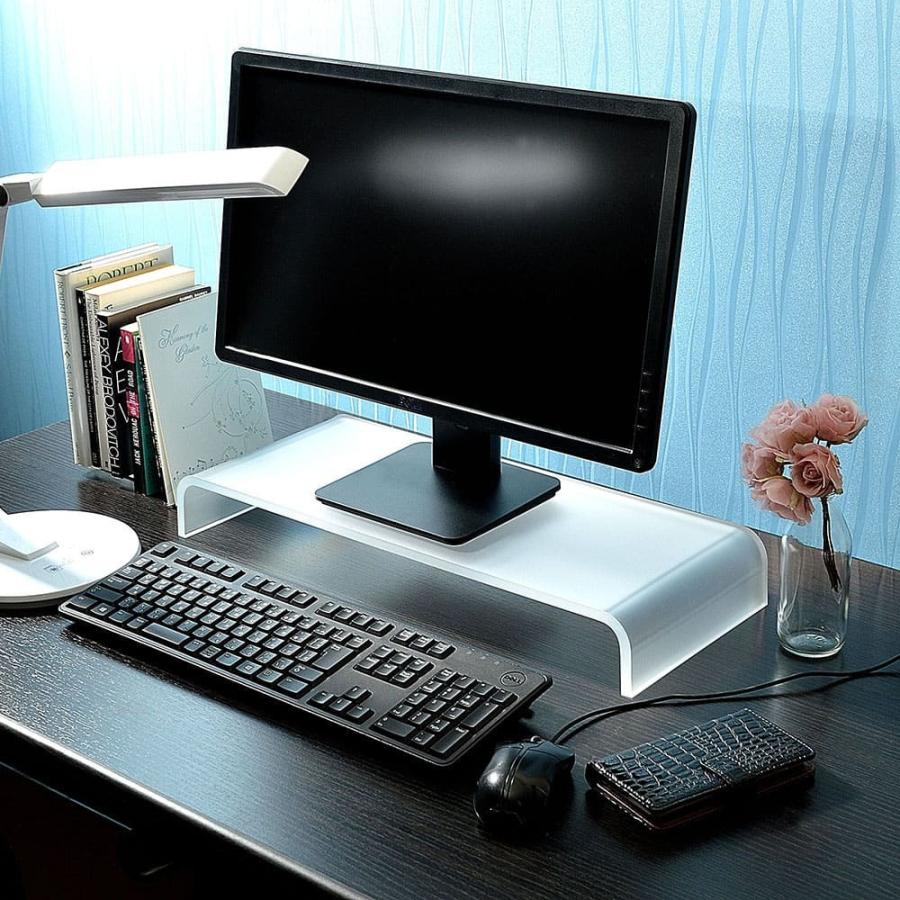 モニタースタンド モニター台 パソコン台 キーボード収納 高さ7cm