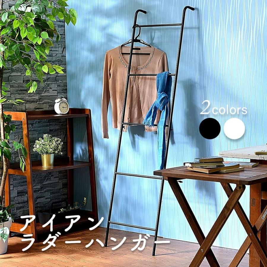 ラダーハンガー アイアン ハンガー おしゃれ ホワイト ブラック