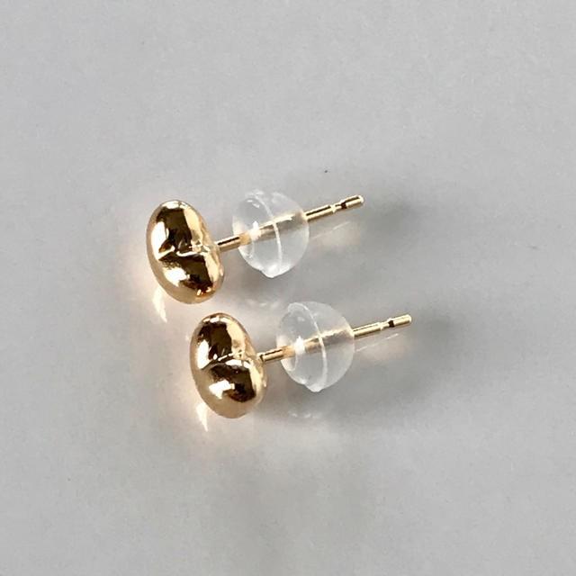 K18ピアス ハートピアス 5mm ハート型 18金の画像