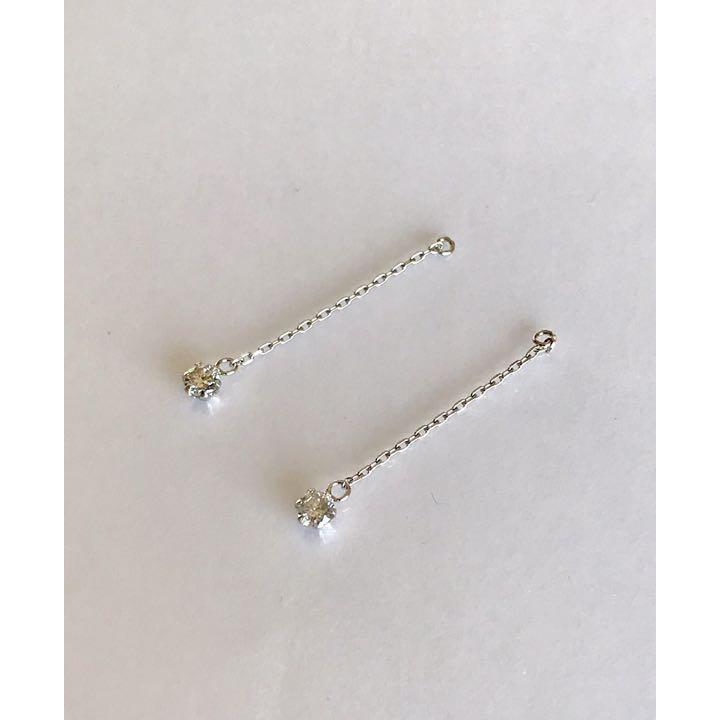 OREFICE プラチナダイヤピアスチャーム 楽天市場】Ptダイヤモンドプラチナチャーム(ダイヤ0.4ct