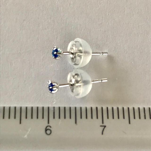 アウイナイトピアス プラチナピアス プラチナシリコンキャッチ付き！の画像